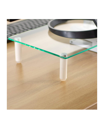 Techly Uniwersalna szklana podstawka pod monitor LED/LCD do 20kg
