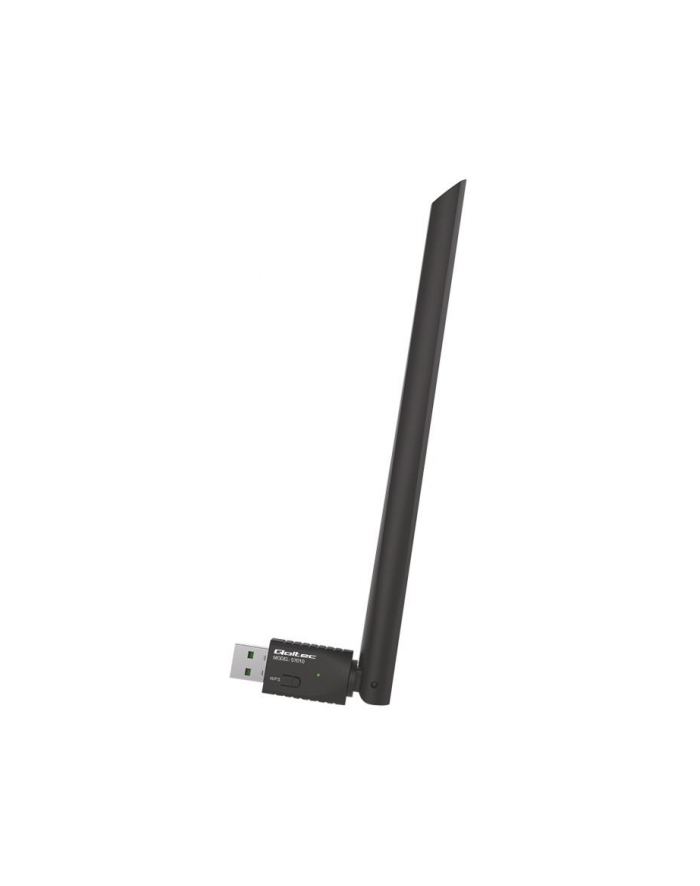 Qoltec Bezprzewodowy Adapter Wi-Fi USB z anteną | 20cm główny