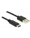 Delock Kabel USB 2.0 Typ-AM> USB Typ-C (M) 0.5m czarny - nr 1