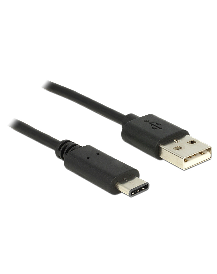 Delock Kabel USB 2.0 Typ-AM> USB Typ-C (M) 0.5m czarny główny