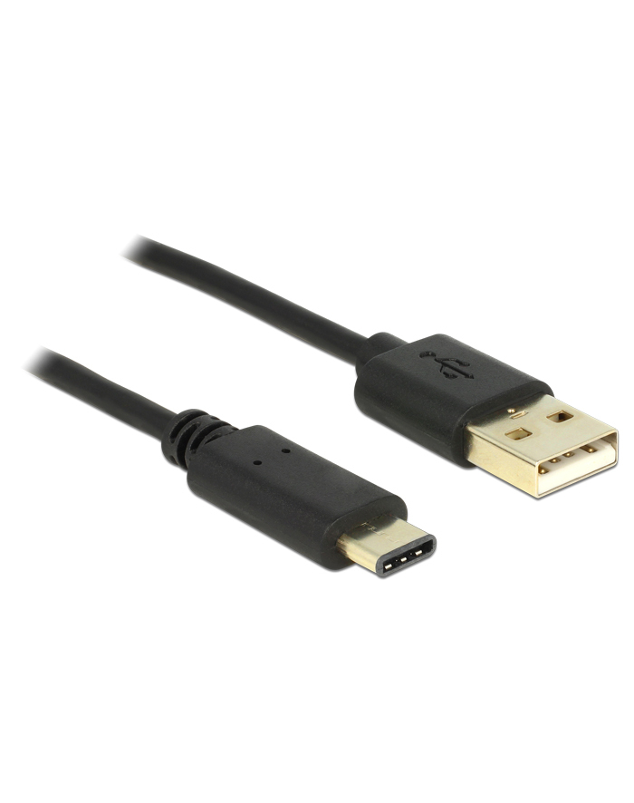 Delock Kabel USB 2.0 Typ-AM> USB Typ-C (M) 2m czarny główny