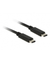 Delock Kabel USB Type-C 2.0 męski > USB Type-C 2.0 męski 0.5m czarny - nr 16