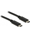 Delock Kabel USB Type-C 2.0 męski > USB Type-C 2.0 męski 1m czarny - nr 11
