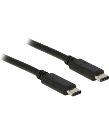 Delock Kabel USB Type-C 2.0 męski > USB Type-C 2.0 męski 1m czarny