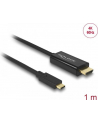 Delock Kabel USB Type-C (M)>HDMI (M) (tryb alternatywny DP) 4K 60 Hz 1m czarny - nr 22