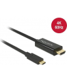 Delock Kabel USB Type-C (M)>HDMI (M) (tryb alternatywny DP) 4K 60 Hz 1m czarny - nr 25
