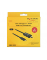 Delock Kabel USB Type-C (M)>HDMI (M) (tryb alternatywny DP) 4K 60 Hz 1m czarny - nr 12