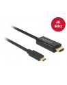 Delock Kabel USB Type-C (M)>HDMI (M) (tryb alternatywny DP) 4K 60 Hz 1m czarny - nr 13