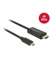 Delock Kabel USB Type-C (M)>HDMI (M) (tryb alternatywny DP) 4K 60 Hz 1m czarny - nr 17