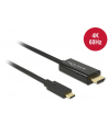 Delock Kabel USB Type-C (M)>HDMI (M) (tryb alternatywny DP) 4K 60 Hz 1m czarny - nr 21