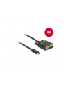 Delock Kabla USB Type-C (M)>DVI 24+1 (M) (tryb alternatywny DP) 4K 30Hz 1m czarn - nr 9