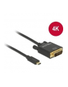 Delock Kabla USB Type-C (M)>DVI 24+1 (M) (tryb alternatywny DP) 4K 30Hz 1m czarn - nr 11