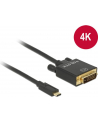Delock Kabla USB Type-C (M)>DVI 24+1 (M) (tryb alternatywny DP) 4K 30Hz 1m czarn - nr 12