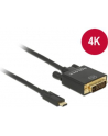 Delock Kabla USB Type-C (M)>DVI 24+1 (M) (tryb alternatywny DP) 4K 30Hz 1m czarn - nr 16