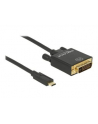 Delock Kabla USB Type-C (M)>DVI 24+1 (M) (tryb alternatywny DP) 4K 30Hz 1m czarn - nr 28