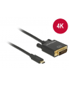 Delock Kabla USB Type-C (M)>DVI 24+1 (M) (tryb alternatywny DP) 4K 30Hz 1m czarn - nr 18