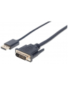 Manhattan Kabel monitorowy DisplayPort 1.2a - DVI-D 24+1 M/M czarny 3m - nr 16