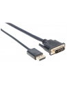 Manhattan Kabel monitorowy DisplayPort 1.2a - DVI-D 24+1 M/M czarny 3m - nr 19