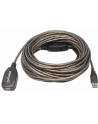 Manhattan Kabel przedłużacz Hi-Speed USB 2.0 aktywny A-A M/F 15m czarny - nr 13
