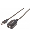Manhattan Kabel przedłużacz Hi-Speed USB 2.0 aktywny A-A M/F 15m czarny - nr 7