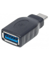 Manhattan Adapter SuperSpeed USB-C 3.1 Gen1 na USB typ-A M/F czarny - nr 2