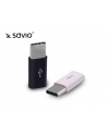 SAVIO AK-31/B Micro USB Adapter (F) - USB 3.1 Type C (M) - Czarny - nr 2