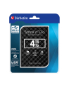 Verbatim dysk zewnętrzny Store 'n' Go 2.5' (6.35mm)GEN2 4TB USB 3.0 Black (15mm) - nr 17