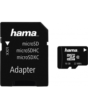 Hama Polska micro SDHC 16GB Class 10 + Adapter microSD-SD