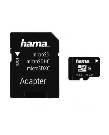 Hama Polska micro SDHC 16GB Class 10 + Adapter microSD-SD