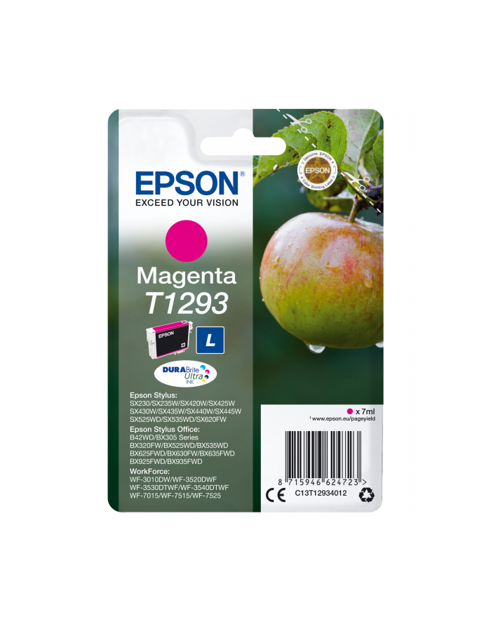 Tusz Epson T1293 (do drukarki Epson  oryginał C13T12934012 378str. magenta) główny