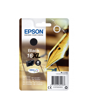 Tusz Epson T1631 (do drukarki Epson  oryginał C13T16314012 12 9ml czarny)