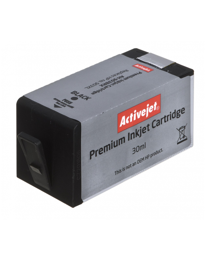 Tusz Activejet AH-903BRX (do drukarki Hewlett Packard  zamiennik 903XL T6M15AE premium 30ml czarny Chip) główny