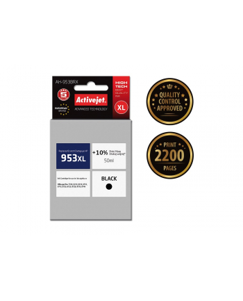 Tusz Activejet AH-953BRX (do drukarki Hewlett Packard  zamiennik 953XL L0S70AE premium 50ml czarny Chip)