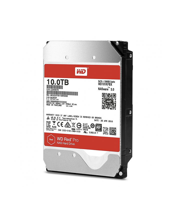 Dysk HDD Western Digital Red Pro WD101KFBX ( HDD 10TB ; 3.5  ; 256 MB ; 7200 obr/min ) główny