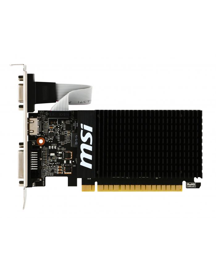 MSI NVIDIA GF GT 710 1GD3H LP 1024MB DDR3 64b PCI-E 2.0 (954MHz/1600MHz) Low profile główny