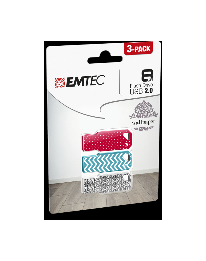EMTEC FLASH WALLPAPER P3 M750 8GB USB 2.0 główny