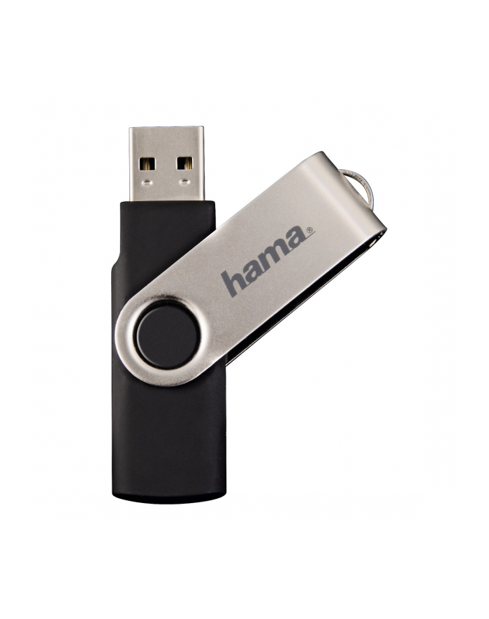 Hama Polska Flashdrive ROTATE 64GB USB 2.0 czarno-srebrny główny
