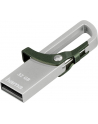 Hama Polska Flashdrive HOOK 32GB USB 2.0 srebrno-zielony - nr 14