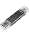Hama Polska Flashdrive LAETA TWIN 16GB USB 2.0/micro USB 2.0 OTG szary - nr 11