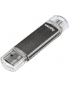Hama Polska Flashdrive LAETA TWIN 16GB USB 2.0/micro USB 2.0 OTG szary - nr 16