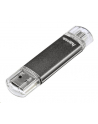 Hama Polska Flashdrive LAETA TWIN 64GB USB 2.0/micro USB 2.0 OTG srebrny - nr 12