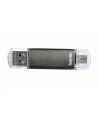 Hama Polska Flashdrive LAETA TWIN 64GB USB 2.0/micro USB 2.0 OTG srebrny - nr 13