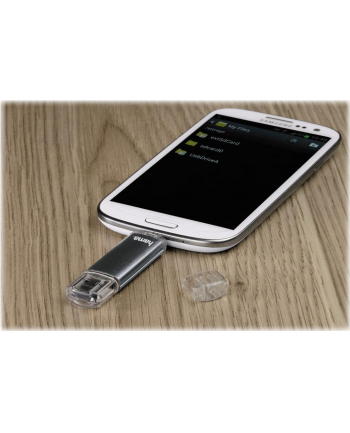 Hama Polska Flashdrive LAETA TWIN 64GB USB 2.0/micro USB 2.0 OTG srebrny