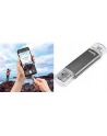 Hama Polska Flashdrive LAETA TWIN 64GB USB 2.0/micro USB 2.0 OTG srebrny - nr 18