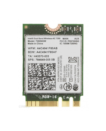 Karta sieciowa bezprzewodowa Intel Dual Band Wireless-AC 7260 (PCIe HMC 867Mb/s)