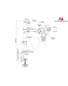 Uchwyt biurkowy do monitora Maclean MC-717 13 -27  8kg - nr 10