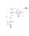 Uchwyt biurkowy do monitora Maclean MC-717 13 -27  8kg - nr 28