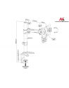 Uchwyt biurkowy do monitora Maclean MC-717 13 -27  8kg - nr 2