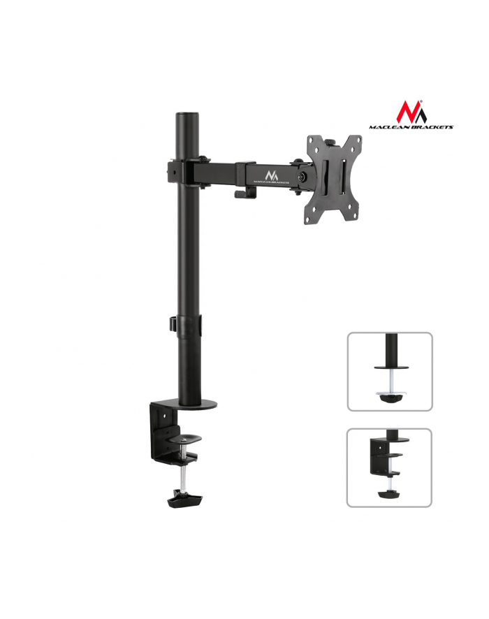 MACLEAN UCHWYT BIURKOWY DO MONITORA LCD MC-752 13-32  8KG POJEDYŃCZE RAMIĘ główny
