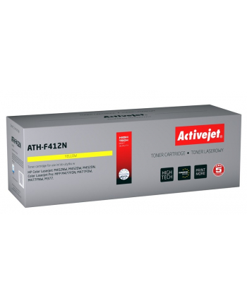 Toner Activejet ATH-F412N (do drukarki Hewlett Packard  zamiennik 410A CF412A supreme 2300str. yellow Chip)